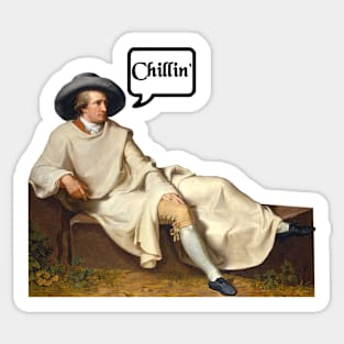 Chillin' Olde School Sticker